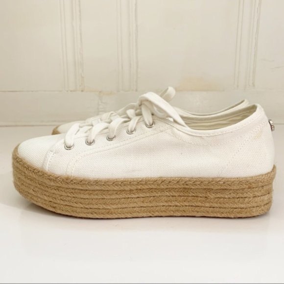 Steve Madden | White Hampton Platform Shoes 9B - Picture 4 of 11